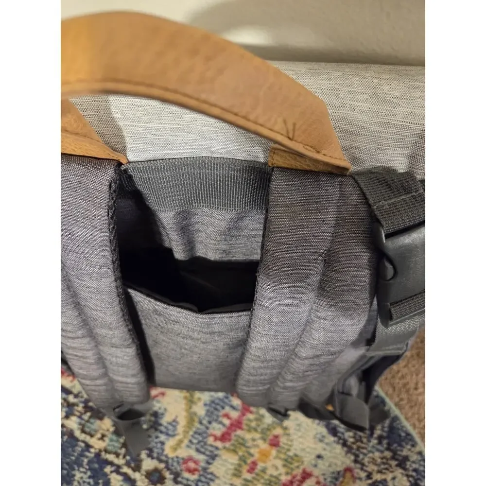 Eddie Bauer Cascade First Adventure Backpack Diaper Bag Gray Travel Sack